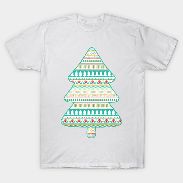 Bright and Happy Fair Isle T-Shirt by Jacqueline Hurd